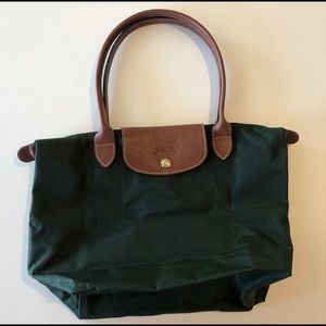 Longchamp Le Pliage Small Green Shoulder Tote Bag